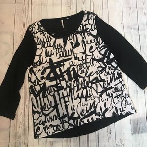 NWT Calvin Klein open back knit top